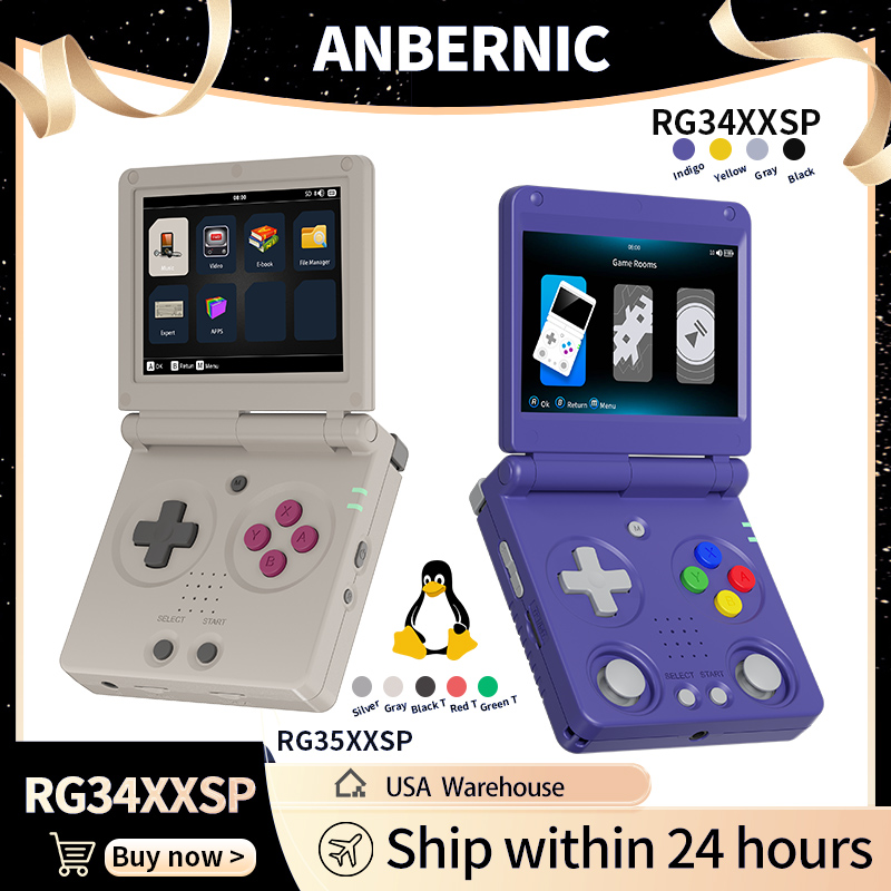Retro Gaming Pro - Anbernic RG34XXSP RG35XXSP Konsola Przenośna z
