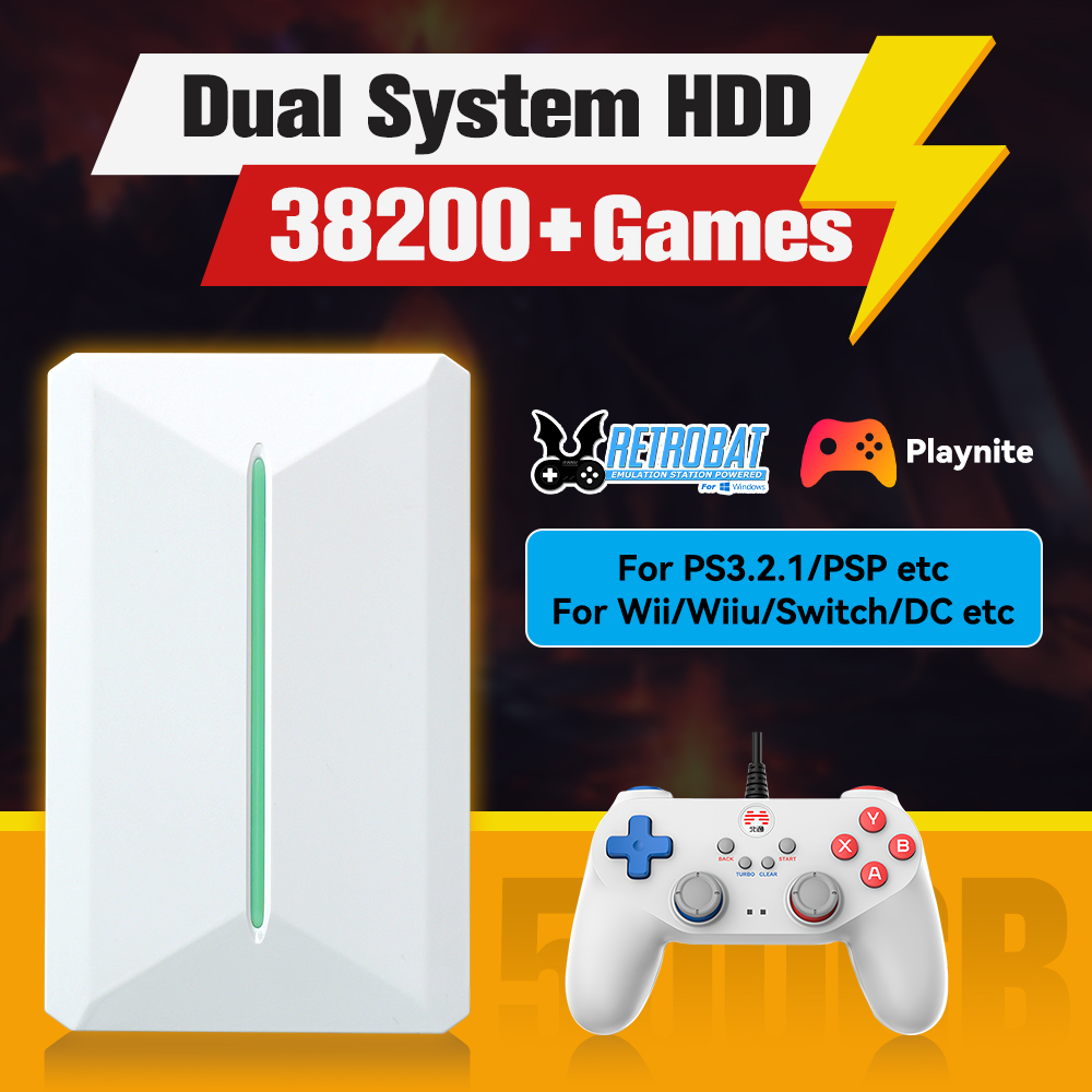 Retro Gaming App - Retrobat&Playnite System HDD Retro konsola do