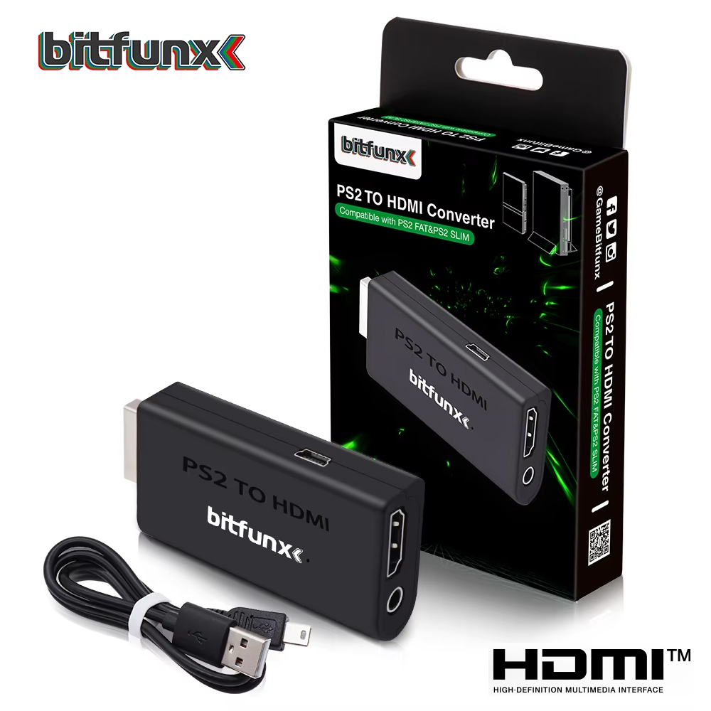 Retro Gaming Usb Stick - Bitfunx PS2 YPBPR do HDMI ™