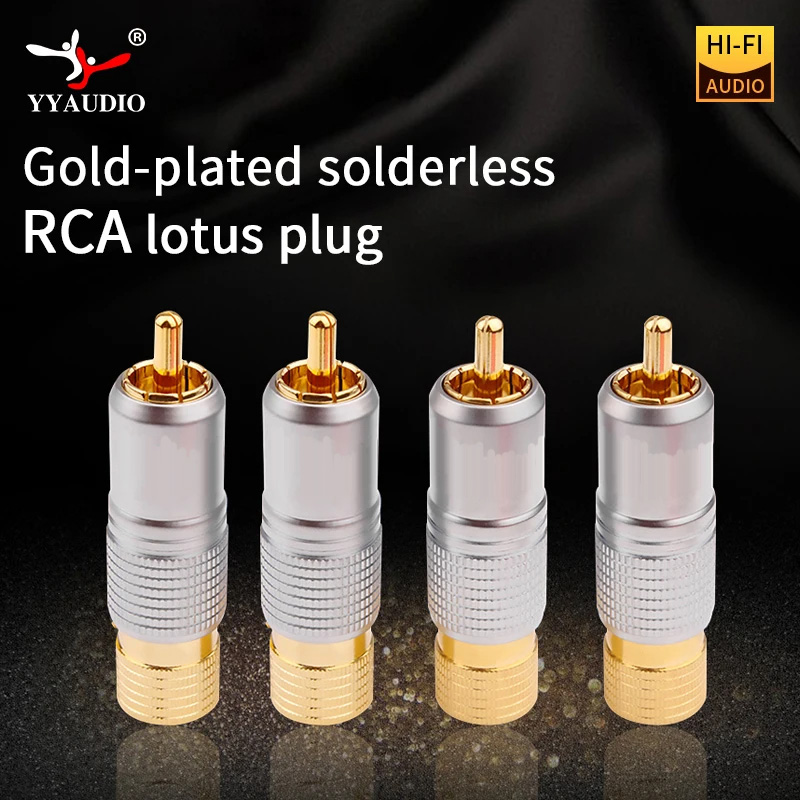 Composite Rca Cable - 4 szt. Hifi 24K pozłacana wtyczka