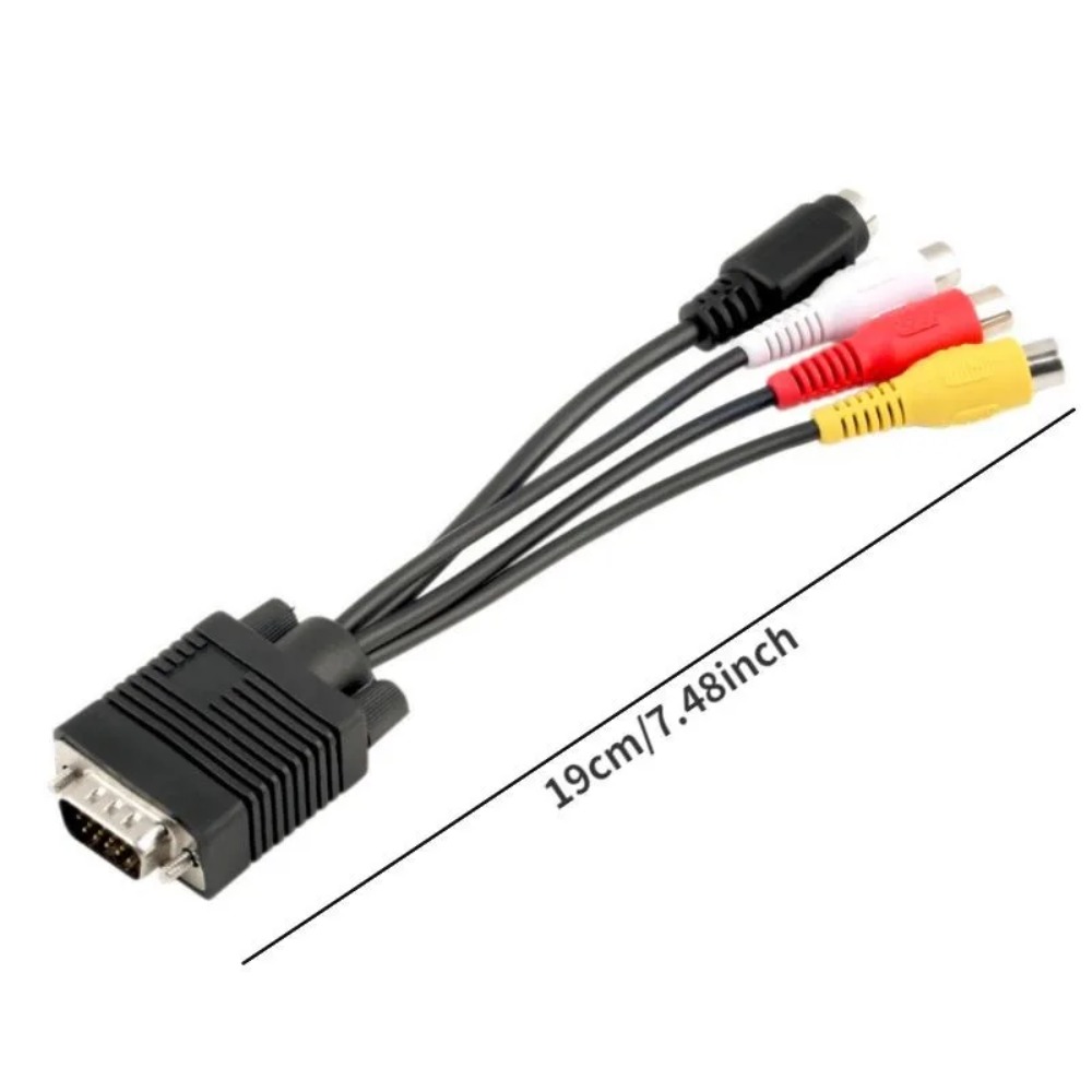 Kabel adapter VGA na S-Video 3 – Composite Rca Cable recenzja i cena