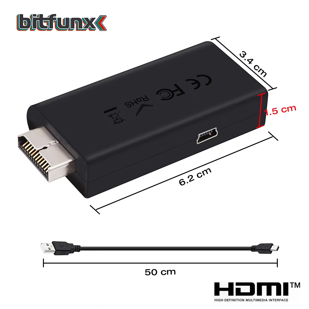 Bitfunx PS2 YPBPR do HDMI ™    – Retro Gaming Usb Stick recenzja i cena