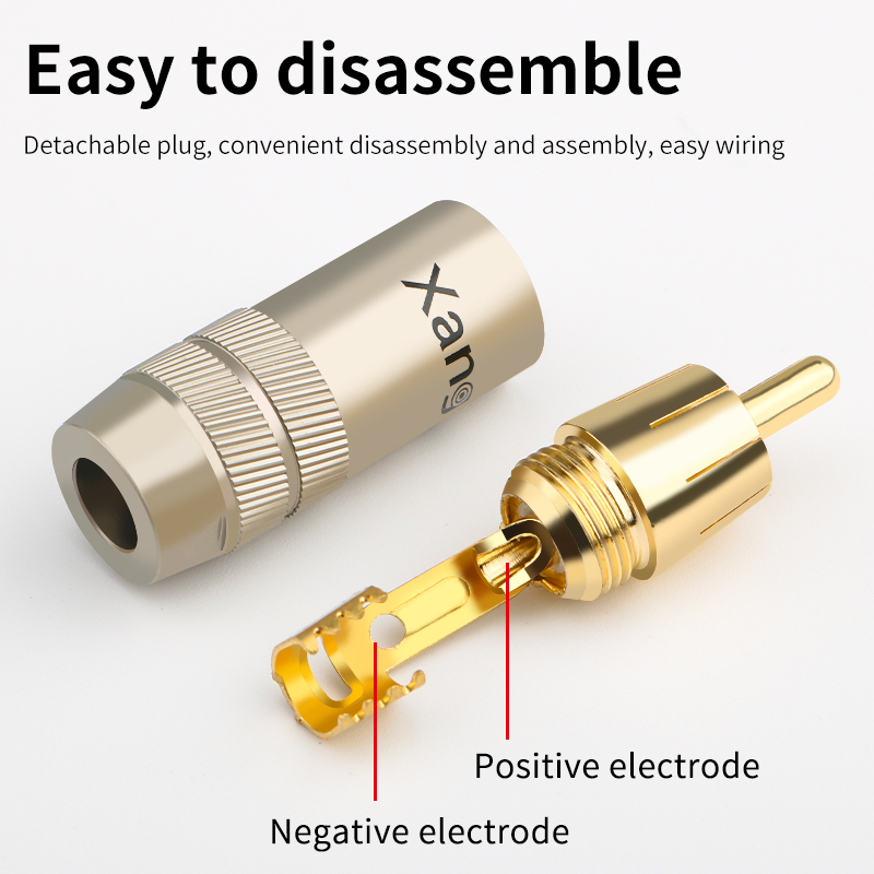 Xangsane 4 szt. wtyków RCA z c – Composite Rca Cable recenzja i cena