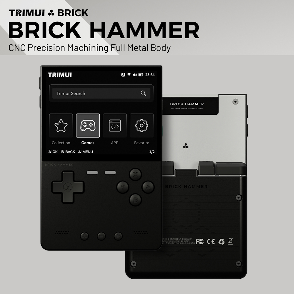 Metalowa obudowa Trimui Brick  – Retro Gaming Kiosk recenzja i cena