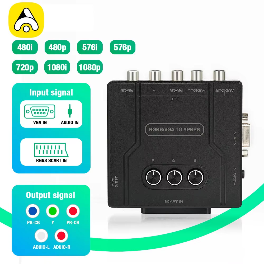 Konwerter RGBS VGA na YPBPR Co – Retro Gaming Handhelds recenzja i cena